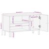vidaXL tv-bord 80x31x46 cm massivt mangotr&aelig;