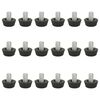 vidaXL 18 stk. just&eacute;rbare m&oslash;belsko M8 sort