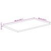 vidaXL bordplade 100x60x2,5 cm naturlig kant massivt ru mangotræ