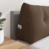 vidaXL Rygpude Brun 180 x 24 x 50 cm Stof