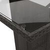 vidaXL spisebordss&aelig;t til haven 7 dele med hynder polyrattan sort