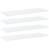vidaXL boghylder 4 stk. 60x20x1,5 cm konstrueret tr&aelig; hvid