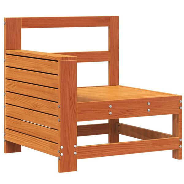 vidaXL sofamodul til haven 69x62x70,5 cm massivt fyrretr&aelig; gyldenbrun
