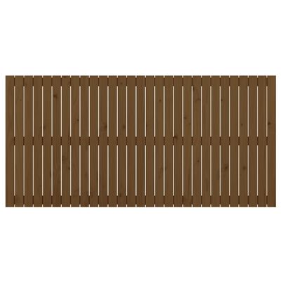 vidaXL sengegavl 185x3x90 cm massivt fyrretræ gyldenbrun