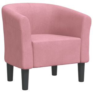 vidaXL l&aelig;nestol velour lyser&oslash;d