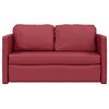 vidaXL 2-i-1 sovesofa 112x174x55 cm kunstl&aelig;der vinr&oslash;d