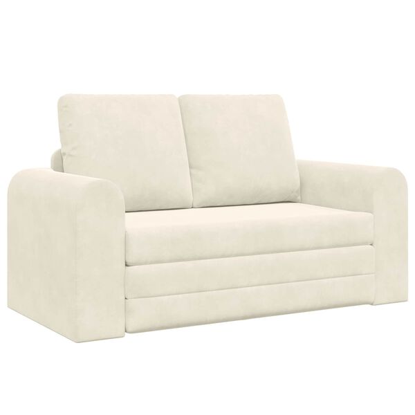 vidaXL Sovesofa 60cm Creme Fl&oslash;jl