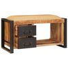 vidaXL Opbevaringsbænk Brun 80 x 35 x 40 cm Massivt mangotræ