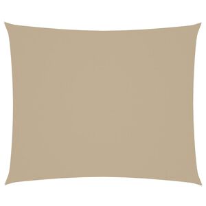 vidaXL solsejl Oxfordstof rektangul&aelig;r 4 x 6 m beige