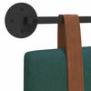 vidaXL H&aelig;ngende Hovedgavl Ensfarvet M&oslash;rkegr&oslash;n 210 x 55 x 5 cm Antik PU