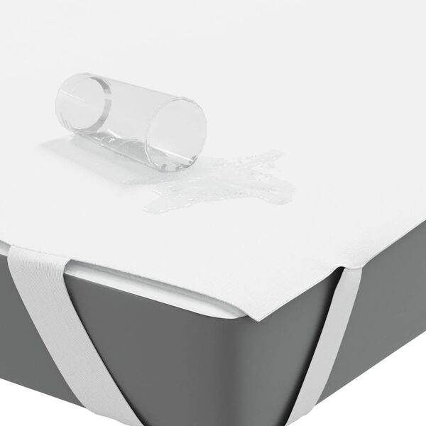 vidaXL madrasbeskytter 180x220 cm vandtæt hvid