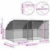 vidaXL Hønsebur 2 pcs Sølv 400 x 200 x 198,5 cm Galvaniseret stål