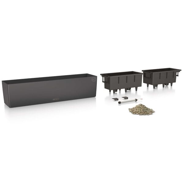 LECHUZA plantekasse Balconera Color 80 ALL-IN-ONE skifergr&aring; 15683