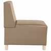 vidaXL Modulsofa enhed uden arme 3 pcs Cappuccino 55 x 74 x 82 cm