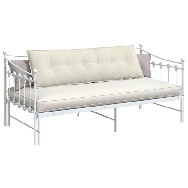 vidaXL Rygpude Creme 160 x 50 cm Velourstof