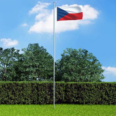 vidaXL tjekkisk flag 90x150 cm