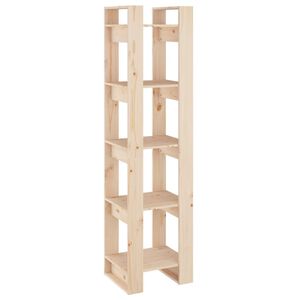 vidaXL bogreol/rumdeler 41x35x160 cm massivt fyrretr&aelig;
