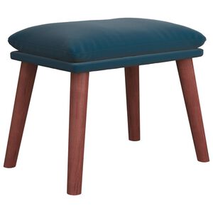 vidaXL fodskammel 45x29,5x35 cm fl&oslash;jl bl&aring;