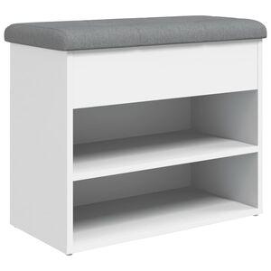 vidaXL skob&aelig;nk hvid 62x32x50 cm konstrueret tr&aelig;