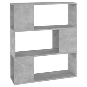 vidaXL bogreol/rumdeler 80x24x94 cm konstrueret tr&aelig; betongr&aring;