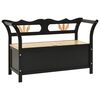 vidaXL b&aelig;nk 107x45x75,5 cm massivt fyrretr&aelig; sort
