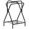 vidaXL sadelholder foldbar jern sort