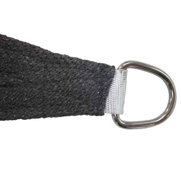 Bo-Camp firkantet solsejl 3,6x3,6 m antracitgr&aring; 4471442