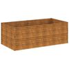 vidaXL h&oslash;jbed 196x100x69 cm cortenst&aring;l