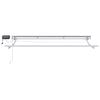 vidaXL Manuel markise-ramme med LED-lys Creme 2,5 x 2 m