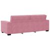 vidaXL 3-personers sofa 220x78x84 cm fl&oslash;jl lyser&oslash;d