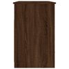 vidaXL skrivebord m. skuffer 102x50x76 cm konstrueret træ brun egetræ