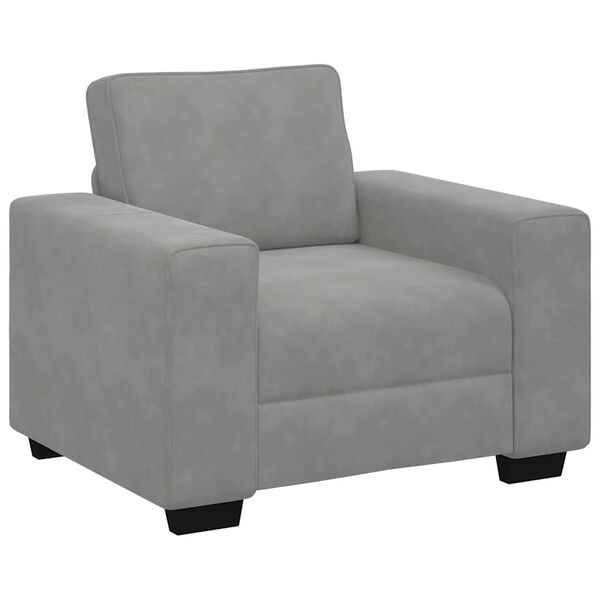 vidaXL sofastol 100x77x82 cm fl&oslash;jl lysegr&aring;