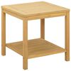 vidaXL Sidebord Olie Naturlig 45 x 45 x 45 cm Massivt Akacietr&aelig;