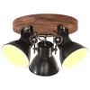 vidaXL industriel loftlampe 25 W 42x27 cm E27 mat sort