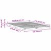 vidaXL Gulv seng ramme Brun 160 x 210 cm Massivt fyrretræ