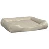 vidaXL hundeseng 80x68x23 cm kunstl&aelig;der beige