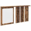 vidaXL V&aelig;gmonteret Jakkeholder V&aelig;gmonteret Gammelt tr&aelig; 85 x 10 x 45 cm
