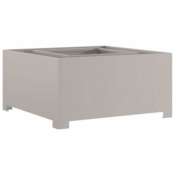 vidaXL B&aring;lsted Brun 80 x 80 x 40 cm Forvitret st&aring;l