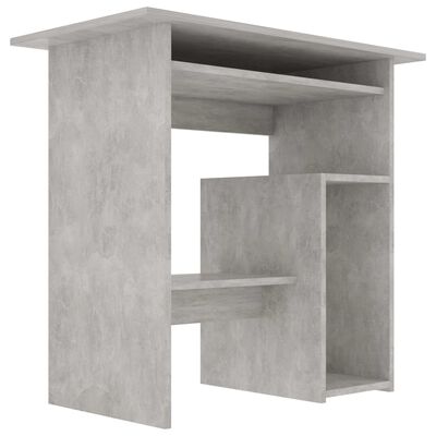 vidaXL skrivebord 80 x 45 x 74 cm spånplade betongrå
