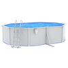 vidaXL swimmingpool med poolstige 490x360x120 cm