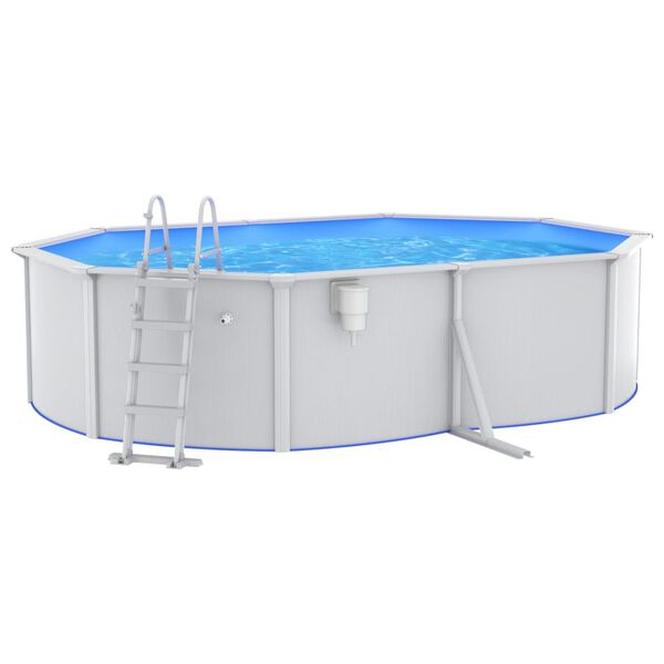 vidaXL swimmingpool med poolstige 490x360x120 cm