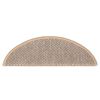 vidaXL selvklæbende trappemåtter 15stk. 56x17x3cm sisal-look lys beige
