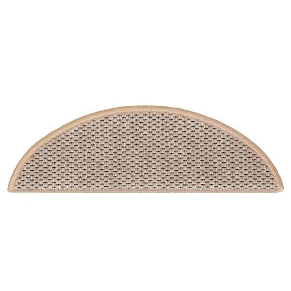 vidaXL selvklæbende trappemåtter 15stk. 56x17x3cm sisal-look lys beige
