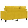 vidaXL 2-personers sofa 120 cm fl&oslash;jl gul