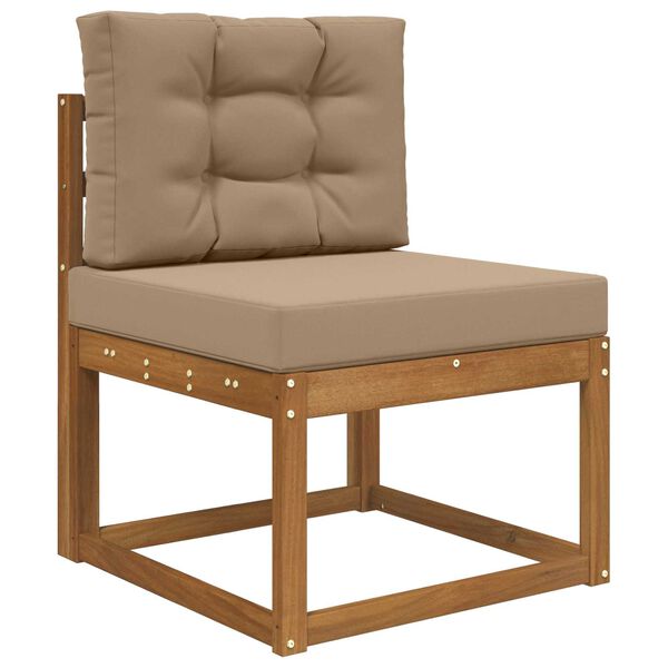 vidaXL Udend&oslash;rs Sofa Pude 2 pcs Gr&aring;brun Polyester