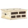 vidaXL sofabord 68x68x30 cm massivt mangotræ hvid