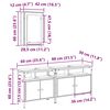 vidaXL Badeværelsesvaske med hylde med dør 3 pcs Sort Konstrueret træ