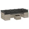 vidaXL sofas&aelig;t til haven 8 dele med hynder polyrattan lysegr&aring;