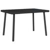 vidaXL havesofabord 60x40x37 cm firkantet polyrattan sort