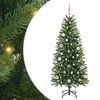 vidaXL Kunstigt juletr&aelig; med 150 LED'er Gr&oslash;n 150 cm PE og PVC
